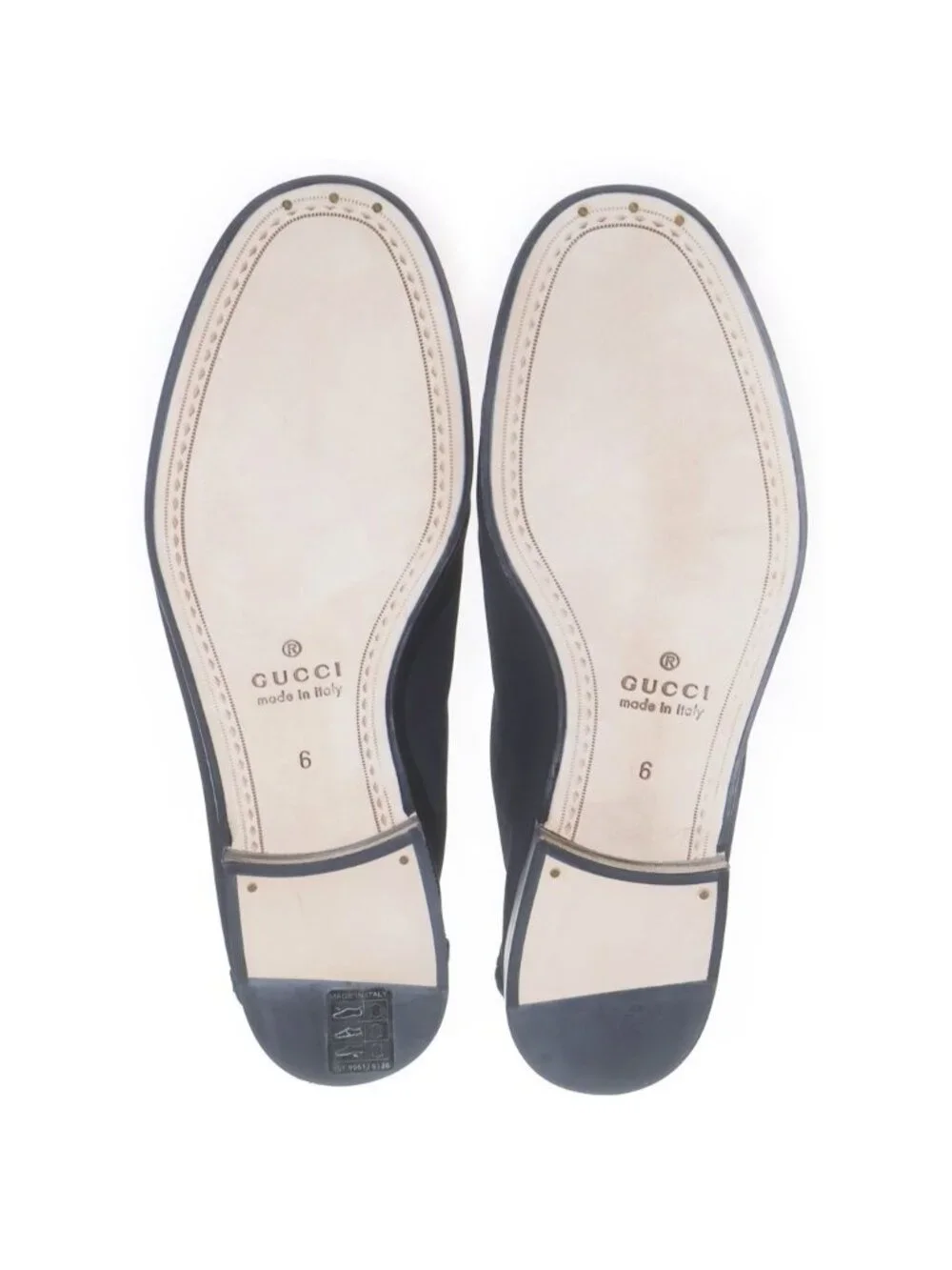 Gucci Horsebit Suede Leather Low Cut Shoes Loafers Silver Black